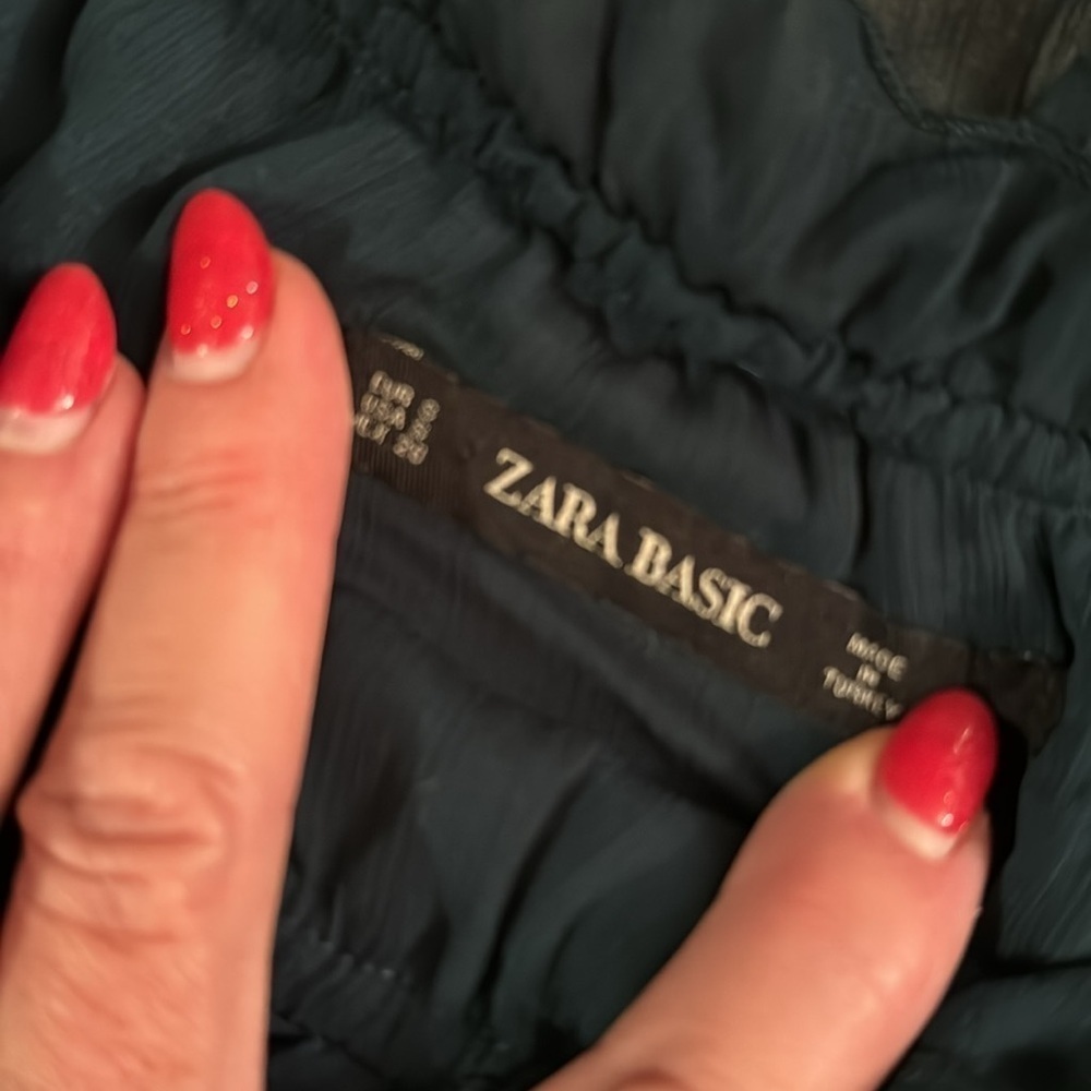 Zara off shoulder chiffon blouse - Picture 5 of 7